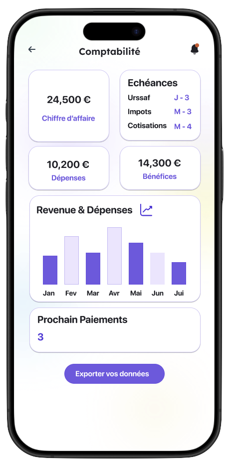 Application mobile CRM - Gestion de la comptabilite